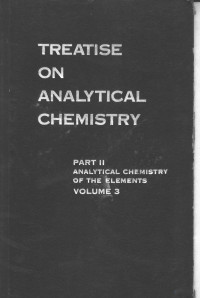 I.M.KOLTHOFF PHILIP J.ELVING ERNEST B.SANDELL — TREATISE ON ANALYTICAL CXHEMISTRY PART 2 ANALYTICAL CHEMISTRY OF THE ELEMENTS VOLUME 3