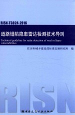 住房和城乡建设部标准定额研究所编 — 道路塌陷隐患雷达监测技术导则