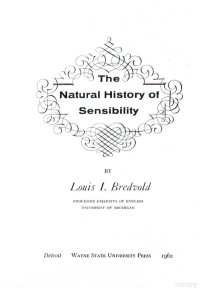 LOUIS I. BREDVOLD — THE NATUAL HISTORY OF SENSIBILITY