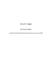 Wilde Fiona — Devil's Night