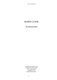 Robin Cook — Kromoszóma