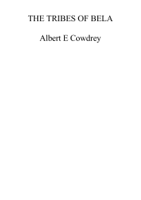 Cowdrey, Albert E — The Tribes of Bela