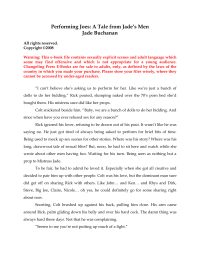 Buchanan Jade — Performing Joes-A Tale from Jade's Men