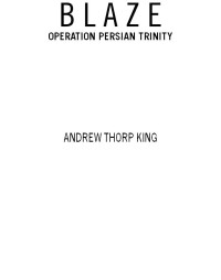 King, Andrew Thorp — Blaze: Operation Persian Trinity