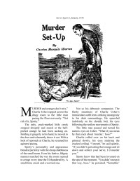 Warren, Charles Marquis — Murder Set-Up