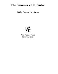 Lachtman, Ofelia Dumas — The Summer of El Pintor