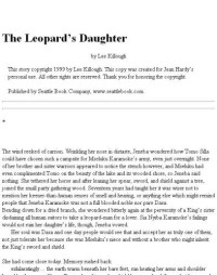 Killough Lee — The Leopard's Daughter