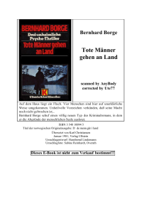 Bernhard Borge — Tote Männer gehen an Land