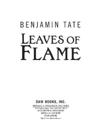 Tate Benjamin — Leaves of Flame