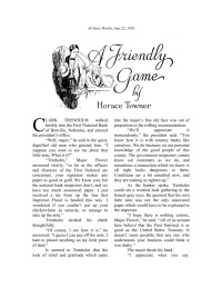 Horace Towner — A Friendly Game