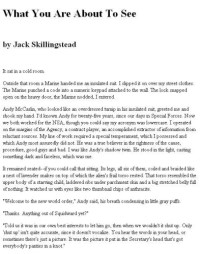 Skillingstead Jack — What You Are About To See