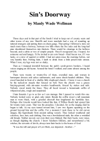 Wellman, Manly Wade — Sin's Doorway