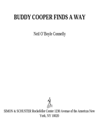 Connelly, Neil O'Boyle — Buddy Cooper Finds a Way