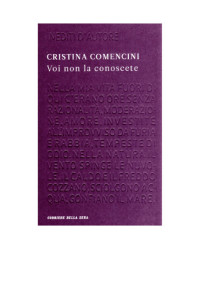 Cristina Comencini — Voi non la conoscete