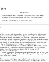 Purdom Tom — Toys