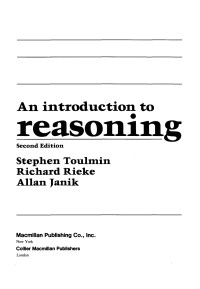 altri, Toulmin et — An introduction to Reasoning OCR