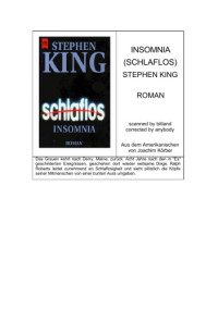 King Stephen — Schlaflos - Insomnia