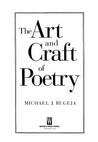Bugeja, Michael J — The Art & Craft of Poetry