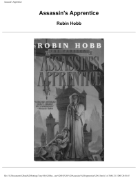 Hobb Robin — The Assassins Apprentice