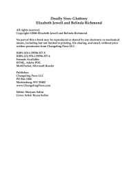 Jewel Elizabeth; Richmond Belinda — Gluttony