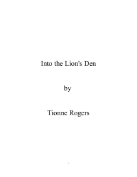 Rogers Tionne — Into the Lion's Den