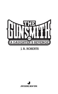 Roberts, J R — A Daughter's Revenge