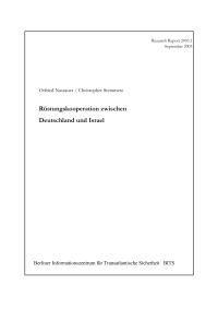 Nassauer Otfried — Rüstungskooperation zwischen Deutschland und Israel