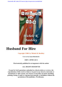 Bradsley Michele — Husband For Hire