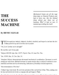 Slesar Henry — The Success Machine