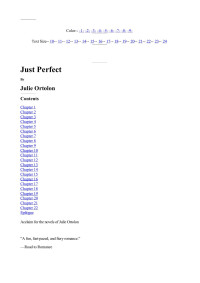 Ortolon Julie — Just Perfect