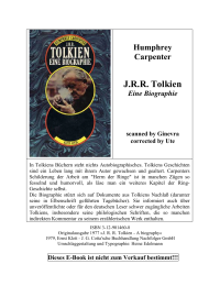 Carpenter Humphrey — J.R.R. Tolkien-Eine Biografie