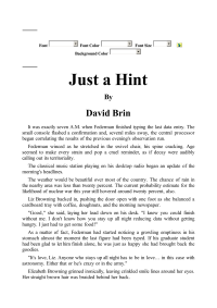 Brin David — Just a Hint