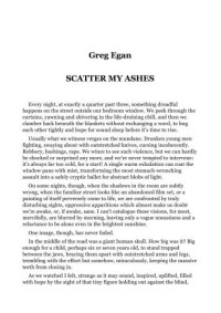 Egan Greg — Scatter My Ashes