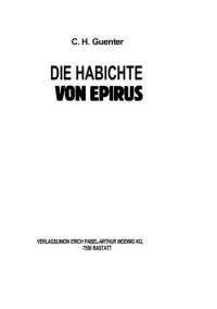 Guenter, C H — Die Habichte von Epirus