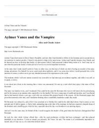 Askew Alice — Aylmer Vance and the Vampire