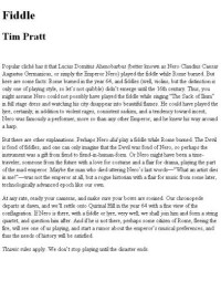 Pratt Tim — Fiddle
