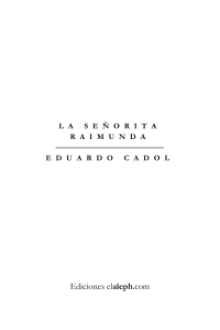 Cadol Eduardo — La Señorita Raimunda