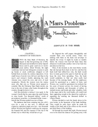 Davis Meredith — A Man's Problem