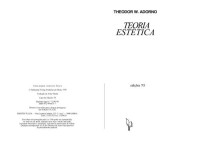 Adorno, Theodor W — Teoria estetica