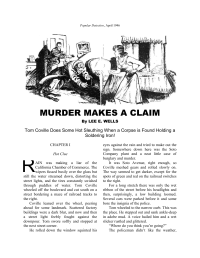 Wells, Lee E — Murder Makes a Claim