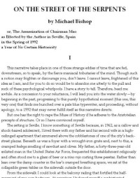 Bishop Michael — On the Street of the Serpents