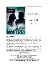 Gerritsen Tess — Akte Weiss