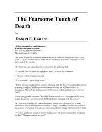 Howard, Robert Ervin — Fearsome Touch of Death