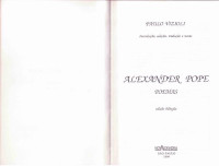 Alexander Pope (introdução, seleção, tradução e notas de Paulo Vizioli) — Poemas