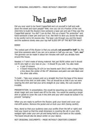 Copperfield David — Laser Pen Illusion