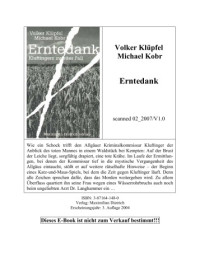 Kluepfel Volker; Kobr Michael — Erntedank.1steVersion