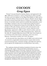 Egan Greg — Cocoon