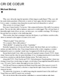 Bishop Michael — Cri de Coeur