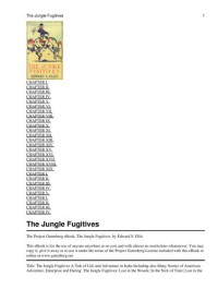 Ellis, Edward S — The Jungle Fugitives