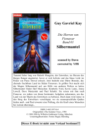 Kay, Guy Gavriel — Silbermantel